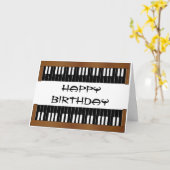 Piano Key Carte d'anniversaire (Fleur jaune)