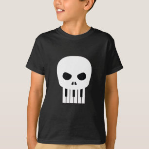 Piano Key Skull T-shirt