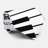 Piano Key Stropdas (Opgerold)