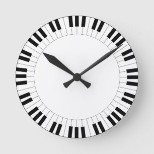 Piano Key Wall klok