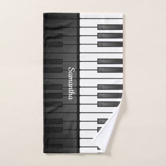 Piano Keyboard Design Bath Towel Set Bad Handdoek (Handdoek)