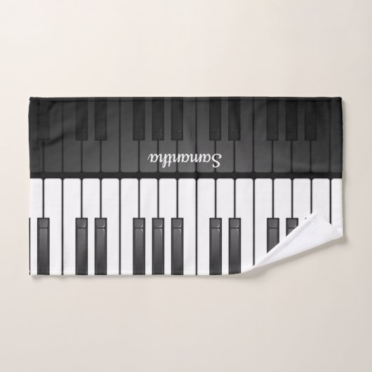 Piano Keyboard Design Bath Towel Set Bad Handdoek (Handdoek)