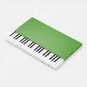 Piano Keyboard Fun Green Music Post-it® Notes (Schuin)