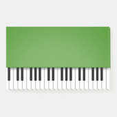 Piano Keyboard Fun Green Music Post-it® Notes (Voorkant)
