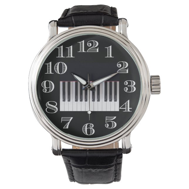 Piano Keyboard Horloge (Voorkant)