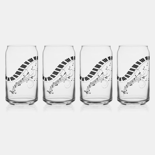 Piano Keyboard Music Design (Recto)