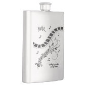 Piano Keyboard Music Design Monogram Flacon (Rechts)