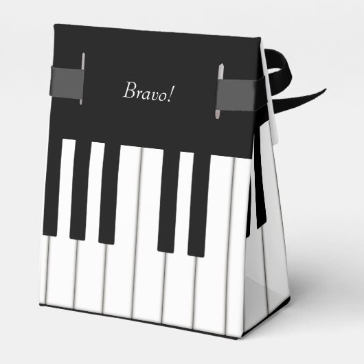 Piano Keyboard Music Event Overweging op maat Bedankdoosjes (Achterkant)