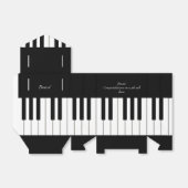 Piano Keyboard Music Event Overweging op maat Bedankdoosjes (Uitgevouwen)