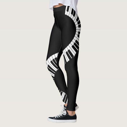 Piano Keyboard Music Leggings (Gauche)