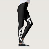 Piano Keyboard Music Leggings (Droite)