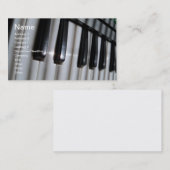 Piano Keyboard Music Profile Carte de visite Music (Devant / Derrière)