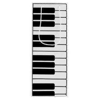 Piano keyboard muzikant geschenk jumbo nieuwigheid wijn cadeautas