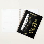 Piano Keyboard Players Fun Music Notes (Devant avec enveloppe)