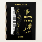 Piano Keyboard Players Fun Music Notes (Devant)