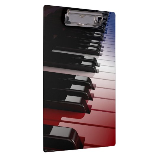 Piano Keyboard Red White en Blue Klembord (Rechts)