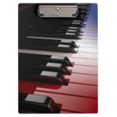 Piano Keyboard Red White en Blue Klembord (Voorkant)