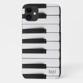 Piano Keys aangepaste monogram telefoondoosjes Case-Mate iPhone Case (Achterkant)