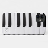 Piano Keys aangepaste monogram telefoondoosjes Case-Mate iPhone Case (Achterkant (horizontaal))