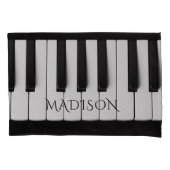 Piano Keys, aangepaste naam pillowcase Kussensloop (Voorkant)