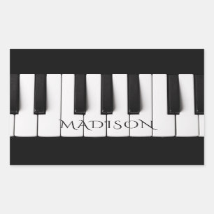 Piano Keys aangepaste naam stickers