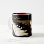 PIANO KEYS Amateur de musique à boire Mug (Devant gauche)