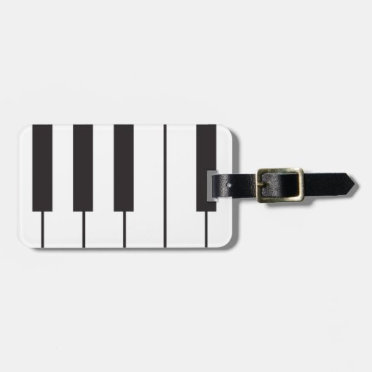 Piano Keys Bagagelabel (Voorkant horizontaal)