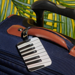 Piano Keys Bagagelabel