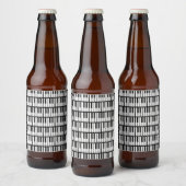 Piano Keys Bier Etiket (Flessen)