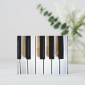Piano Keys Briefkaart (Staand voorkant)