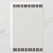Piano Keys Briefpapier (Voorkant / Achterkant)