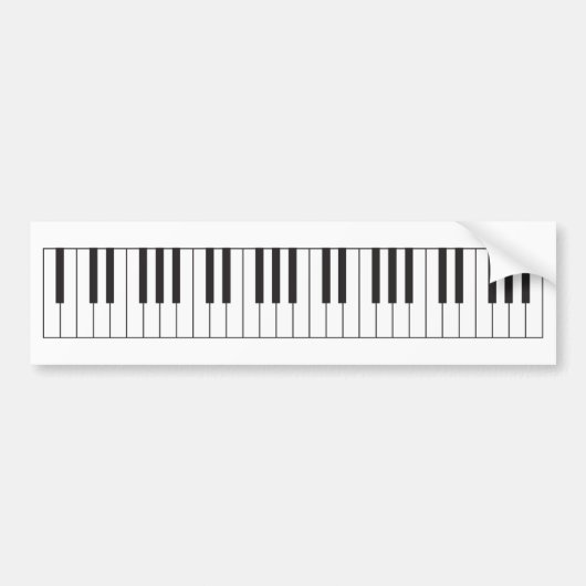 Piano Keys Bumpersticker (Voorkant)