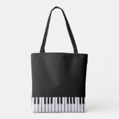 Piano Keys-Canvas tas (Achterkant)