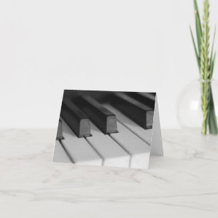 Piano Keys Closeup Kaart