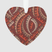 Piano Keys Curved Ceramic Ornament (voorkant)