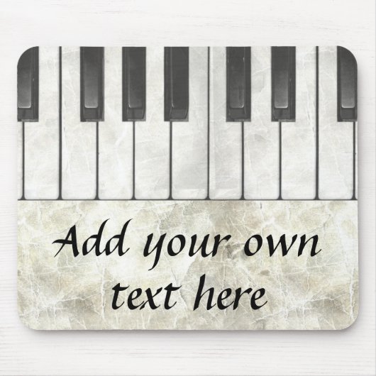 Piano Keys en Parchment Mousepad Muismat (Voorkant)
