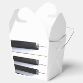 Piano Keys Favoriet Dozen Bedankdoosjes (Geopend)