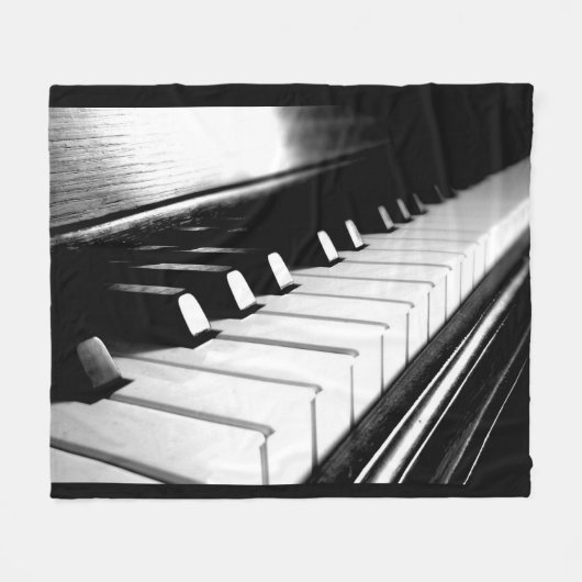 Piano Keys Fleece Blanket Deken (Voorkant (Horizontaal))