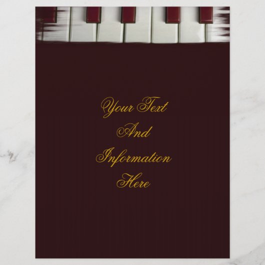 Piano Keys Flyer (Voorkant)