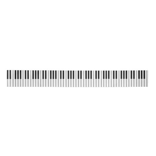 Piano Keys ivoor wit en zwart Lint (Voorkant)