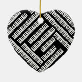 Piano Keys Keramisch Ornament (Achterkant)