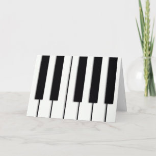 Piano Keys-kerstkaart Feestdagen Kaart