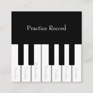 Piano Keys Kinder Wekelijkse Muziek Praktijkbelkaa Kortingskaartje