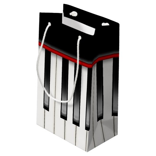 Piano Keys Klein Cadeauzakje (Achterkant Gekanteld)