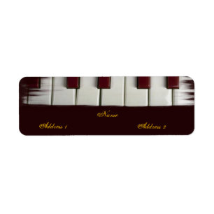 Piano Keys Label
