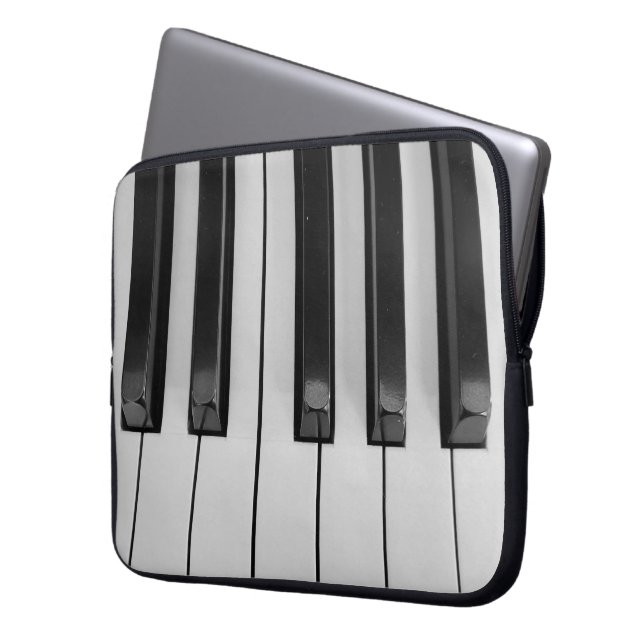 Piano Keys Laptop Sleeve (Voorkant Links)