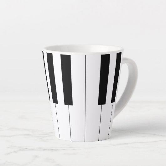 Piano Keys Latte Mok (Rechterhoek)