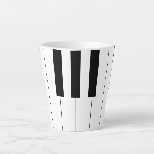 Piano Keys Latte Mok (Voorkant)