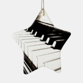 Piano Keys Macro Keramisch Ornament (Rechts)