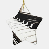 Piano Keys Macro Keramisch Ornament (Links)